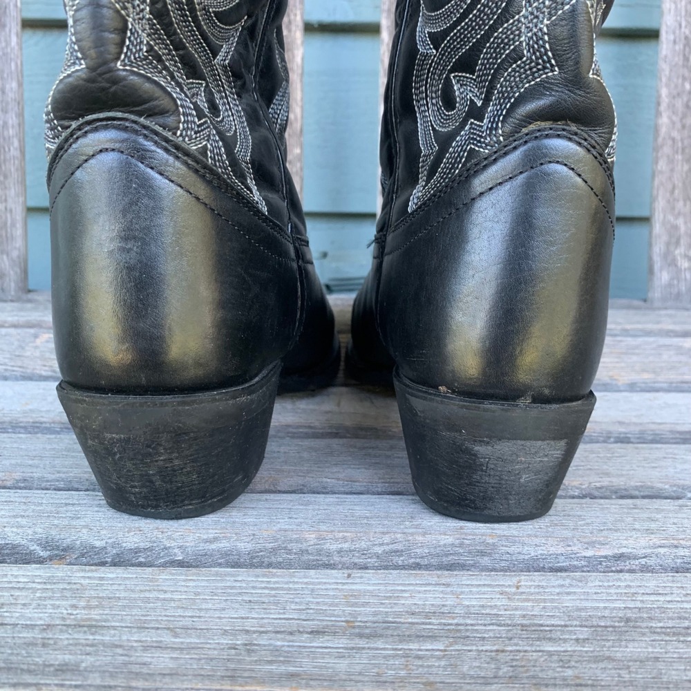 Laredo Womens 10 M Maddie Black Leather Western Cowgirl Boots 51110 - Picture 7 of 13